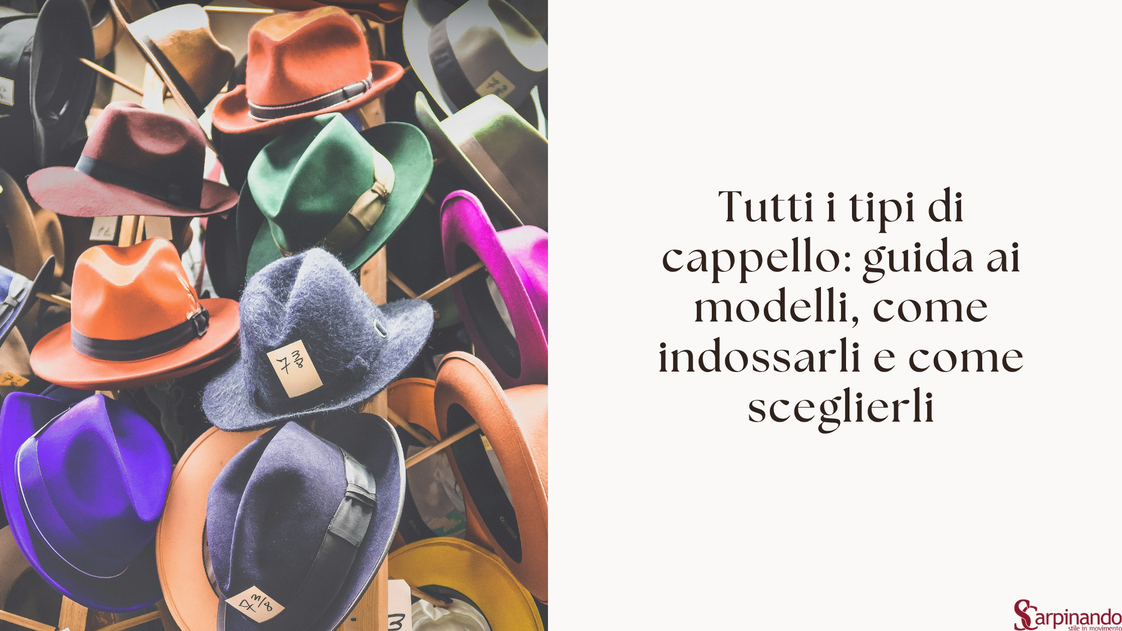 Tipologie di cappelli: guida completa con 20 modelli